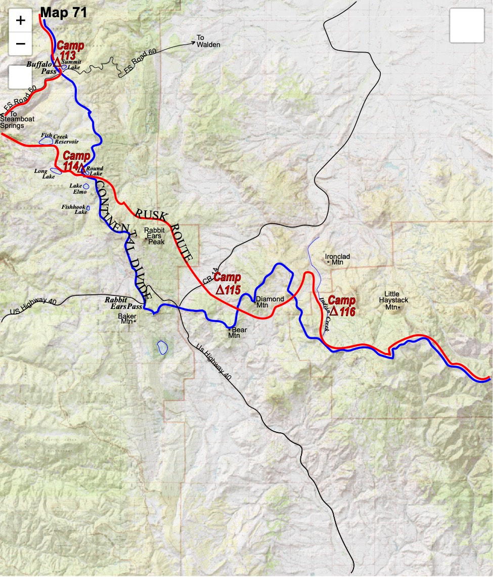 The Continental Divide Story, 1977, Map 71